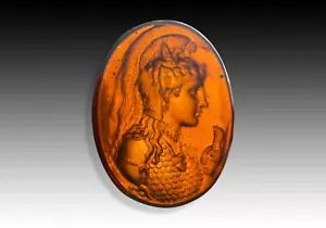 Cameo or intaglio, Michelangelo. Glass. Possibly Venice, 19th century. - Picture 1 of 2