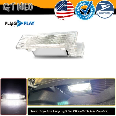 PLUG & PLAY White LED Trunk Cargo Area Light For SEAT Alhambra Altea Ibiza Leon - Image 1 of 4