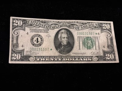 1928 $20 Star ⭐️ FRN Cleveland Ohio Woods/Mellon Only 5 Known RARE !!!!! - Image 1 of 4