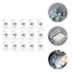 20 Piezas Almohadillas para Colgar Muebles Transparentes con Tornillos Gancho Sin Rastro Pegatina de Cocina - Imagen 1 de 12