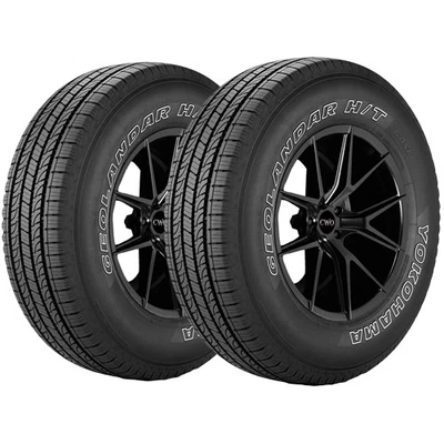(QTY 2) P235/75R16 Yokohama Geolandar H/T G056 109T XL White Letter Tires - Image 1 of 4
