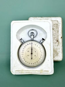 Slava Soviet Vintage Stopwatch Mechanical Chronometer Chronograph USSR - Picture 1 of 10