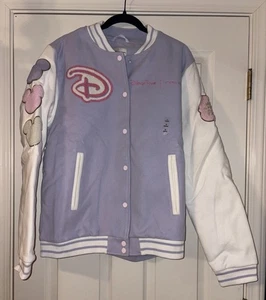 Disney Stoney Clover Lane Walt Disney World Logo Varsity Jacket Purple L Large - Picture 1 of 10