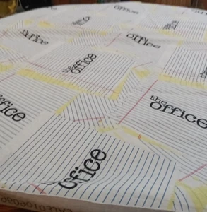 "The Office Lined Paper" Camelot Stoffe Baumwollstoff Meterware - Bild 1 von 2