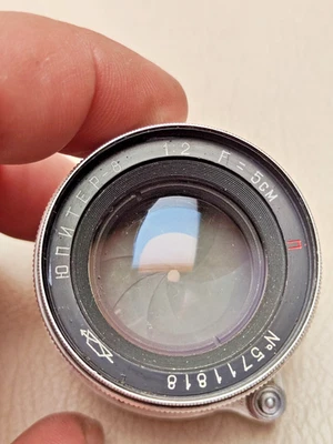 Jupiter-8 2/50 M39 Objektiv für Entfernungsmesser Zorki FED Sonnar USSR 1957 ... - Bild 1 von 4