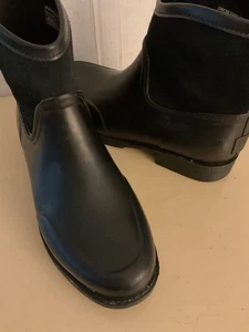 UGG Damen schwarz Wildleder Gummi wasserdicht Paxton kurze Stiefel Größe 8 Euro 39 - Bild 1 von 10