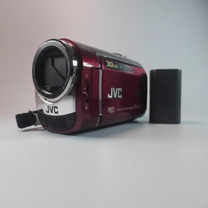 JVC Everio GZ-MG330REK Handheld High Definition HDD Camcorder Red Tested - Picture 1 of 8