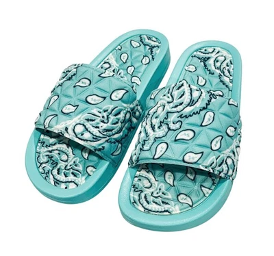 Bandana Slides Paisley Slippers Bandana Sandals Paisley Slides 8 Color Options! - Image 1 of 4