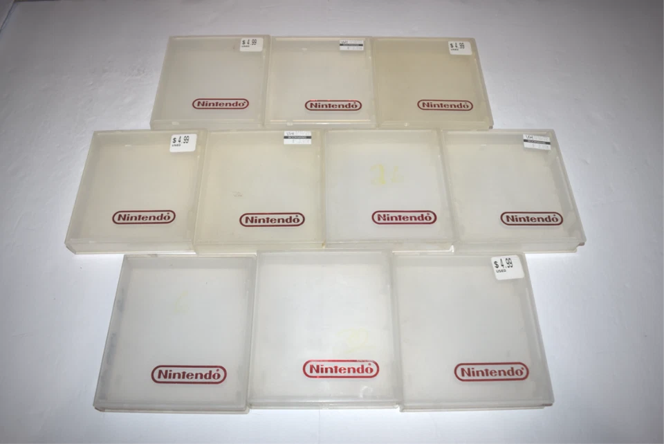 Estuche de Almacenamiento de Juegos Rojo Transparente para Consola Nintendo NES Carro de Videojuegos y Manual Foto 1 de 1