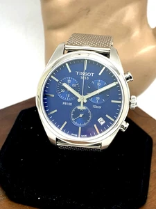 Reloj Hombre Tissot PR100 Cuarzo Suizo 41mm Cronógrafo Esfera Azul T1014171104100 - Imagen 1 de 14
