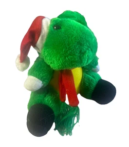Christmas Sit Down Sof  Frog Plush 6" Stuffed Animal Stocking Stuffer Gift Toy - Picture 1 of 5