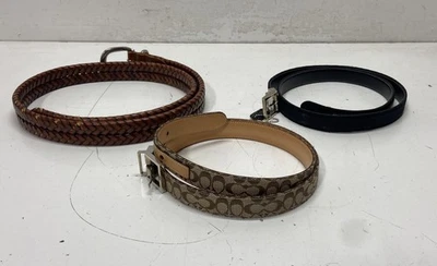 Assorted Bundle Lot Set Of 3 Coach Belts - Image 1 of 4
