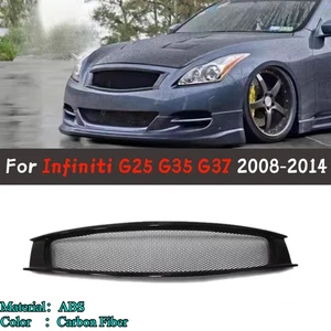 Carbon Fiber Front Mesh Grill Grille for Infiniti G37 Coupe Type AC 08-13 ABS - Imagen 1 de 9