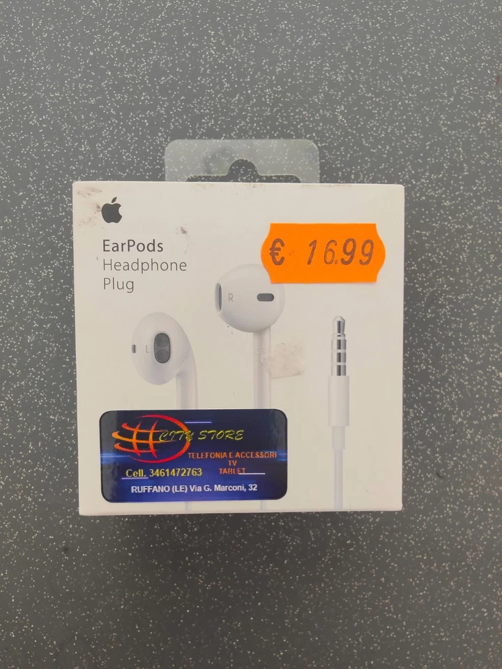 Cuffie Auricolari EarPods Originali per Apple iphone 6 6s-iPod BLISTER MD827ZM/A