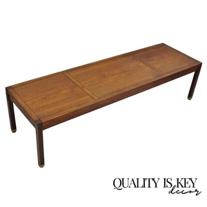 Vintage Mid Century Modern Teak Wood Danish Style 60" Rectangular Coffee Table - Picture 1 of 12