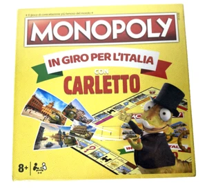 MONOPOLY IN GIRO PER L'ITALIA CON CARLETTO SOFFICINI FINDUS HASBRO GIOCO SOCIETÀ - Foto 1 di 5