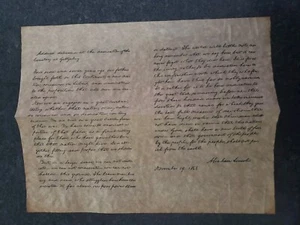 Réplica de documento histórico de papel pergamino envejecido de Lincoln's Gettysburg - Imagen 1 de 2