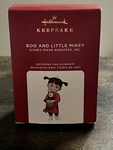 2020 Hallmark Ornament Disney Pixar Monsters Inc Boo and Little Mikey NIB - Picture 1 of 2