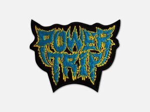 ##Power Trip## embroidered patch.