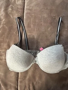 Damen BH Fruit Of The Loom Grau 38D Bügel Push Up - Bild 1 von 3