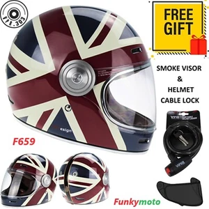 ViPER F659 Full Face Motorcycle Motorbike Fiberglass Racing Crash LID Helmet - Picture 1 of 9