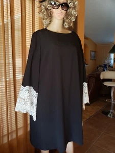 TAHARI,women dress,size14W,black color,lining,with lace - Picture 1 of 2