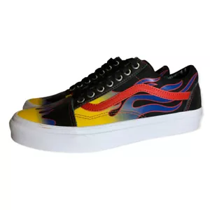 Sneakers retrò da uomo Vans Old Skool in pelle Racer Flames taglia 11 - Foto 1 di 8