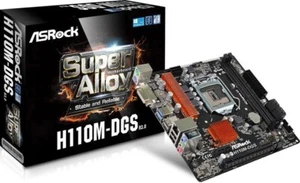 Placa base ASRock H110M-DGS mATX Socket 1151 intel Gen. 7/6 - Imagen 1 de 2