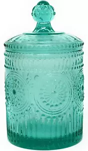 ✨The Pioneer Woman Adeline Teal Blue Green Mini Storage Jar 3.5 X 6.25 - Picture 1 of 4