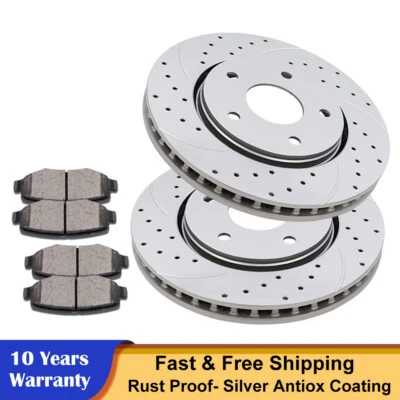 Front Disc Rotors Brake Pads Fit Dodge Grand Caravan Chrysler Town & Country Kit - Image 1 of 4