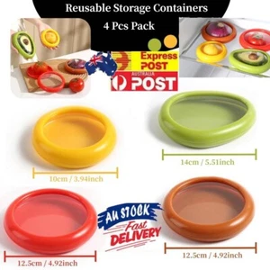 4Pcs Silicone Avocado Saver Reusable Food Savers Fresh Stretch Pod for Fridge - Picture 1 of 9