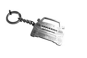 Llavero de acero inoxidable con visión frontal adecuado para Jeep Grand Cherokee Trackhawk - Imagen 1 de 6