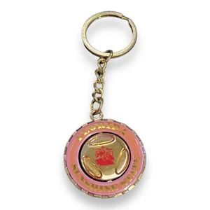 Florida The Sunshine State Flamingo Island Spinning Pink Souvenir Keychain - Picture 1 of 3