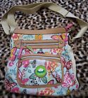Lily Bloom Cloth Butterfly Floral multicolor crossbody /  shoulder handbag purse