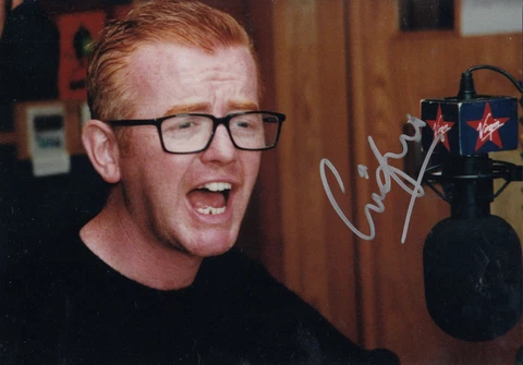Presenters - Chris Evans - Hand Signed A4 Photograph -  COA Cover