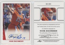 2021 Leaf Memories 1990 Base Auto Red Spectrum /25 Hank Bachmeier #BA-HB1 Auto