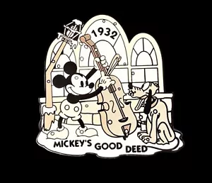 Pin ANTIGUO LE Disney 100 Años de Sueños Mickey's Good Deed 1932 Plutón Negro Blanco - Imagen 1 de 2