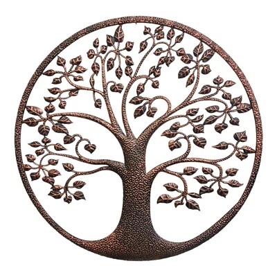 Wanddeko Baumkreis Metall 50cm groß Wandbild Wandobjekt Baum Deko Metallbild - Bild 1 von 4