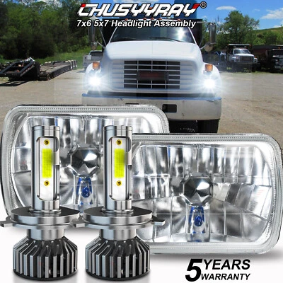 Светодиодные фары дальнего света для грузовика GMC TopKick C6500 C5500 C4500 2 шт 7x6 дюймов 5X7 - Изображение 1 из 4