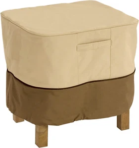 Veranda Water-Resistant 31 Inch Square Patio Ottoman/Side Table Cover, Outdoor O - Picture 1 of 12