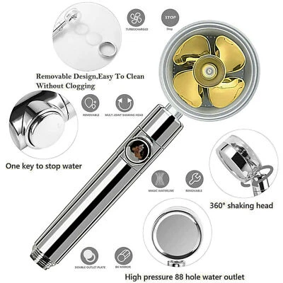 Wassersparender Duschkopf mit Hochdruck und 360 Drehfunktion als Handbrause Neu - Bild 1 von 4