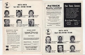 WHA All-Stars Photo Pages 1973-74 WHA Program Gordie Howe meec2 - Picture 1 of 1