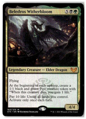 MTG Beledros Witherbloom - Strixhaven: School of Mages Heavily Played English - Image 1 of 2