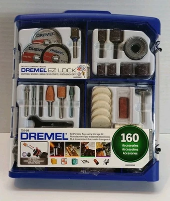 Dremel Rotary Tool Accessory Kit, 160 Piece, EZ Lock Tech #710-08 - Image 1 of 3