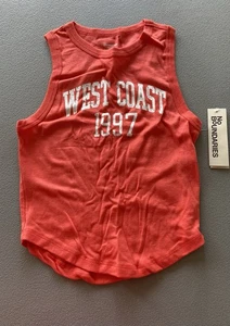 West Coast 1997 No Boundaries Kids/ Girls Tank Top Coral Color - Picture 1 of 3