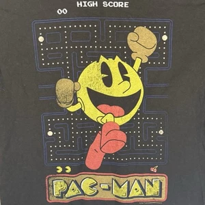 Camiseta gráfica Pacman Delta Pro Weight para hombre grande negra de algodón manga corta - Imagen 1 de 8