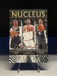 2024-25 Panini Origins Stephon Castle / Wembanyama / Paul Nucleus Spurs /15 #17 - Picture 1 of 4