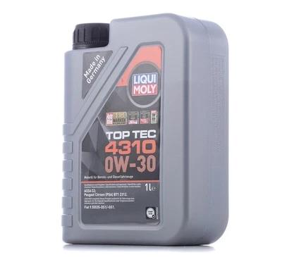 LIQUI MOLY Top Tec 4310 Aceite de motor 0W-30 Aceite para motor 1L 2361 - Imagen 1 de 4