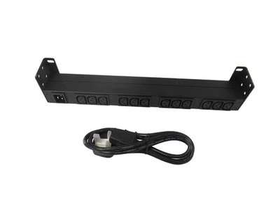 APC AP9565 IEC C13 12 Gang Power Distribution Unit 2.5m Cable 16A 100 - 240V - Image 1 of 4