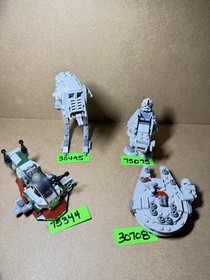 LEGO Star Wars Microfighters: Boba Fett&rsquo;s Starship Falcon AT-AT, AT-ST Minifigs 